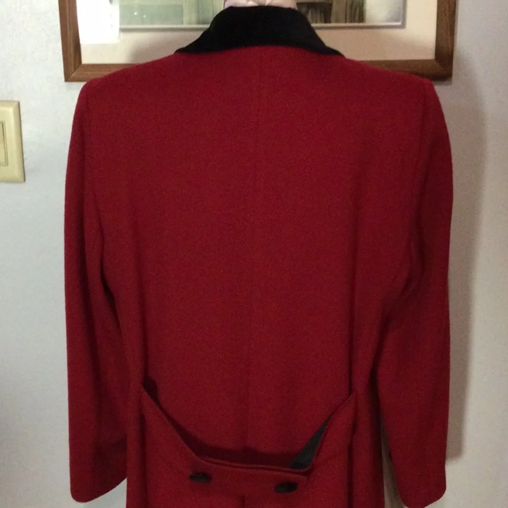 MDP 🍒 Red Wool Dress Coat - Picture 5 of 16